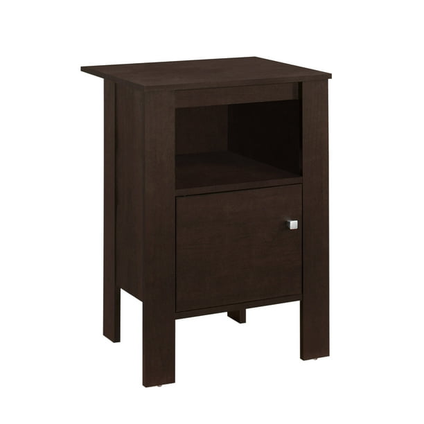 Cappuccino Monarch Specialties Contemporary Accent Rectangular Side End Table
